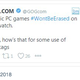 Illustration for article titled GOG Account Publishes Yet Another Awful Tweet